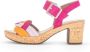 Gabor Multicolor Leren Sandalen Multicolor Dames - Thumbnail 6