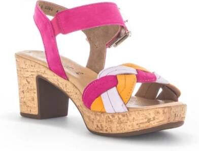 Gabor Multicolor Leren Sandalen Multicolor Dames