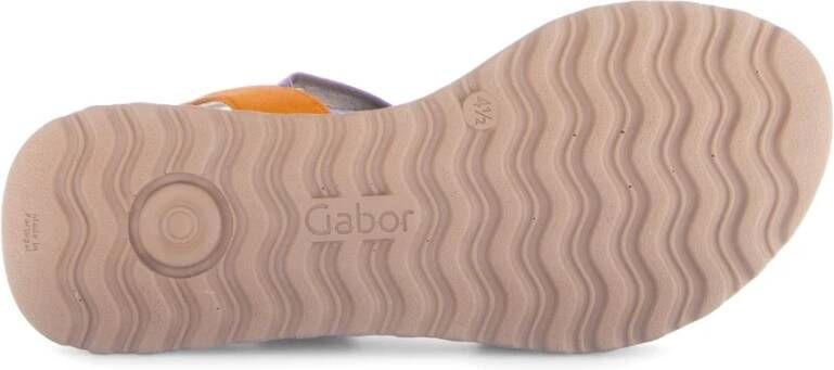 Gabor Multicolour Leren Suède Mix Sandalen