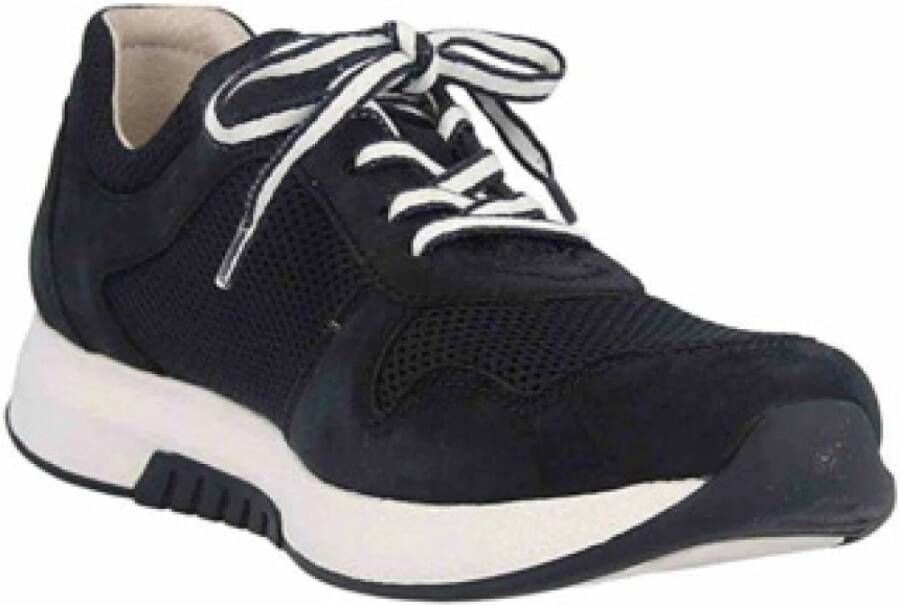 Gabor Nachtblauwe Dames Sneakers Rits Sluiting