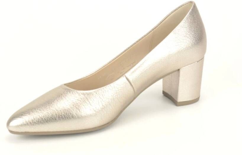 Gabor PlatinePumps. 5 cm Geel Dames