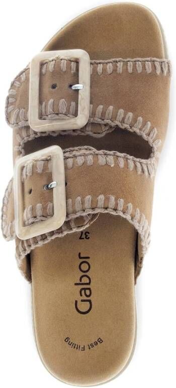 Gabor Platte Sandalen Samtchevreau Stijl