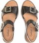 Gabor Zwarte Leren Casual Open Sandalen Black Dames - Thumbnail 4