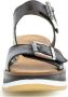 Gabor Zwarte Leren Casual Open Sandalen Black Dames - Thumbnail 6