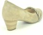 Gabor Taupe Suède + Bronzen Pump 4cm Beige Dames - Thumbnail 2