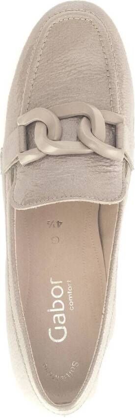 Gabor Lakleren Loafers Beige Dames