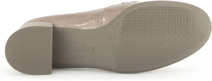 Gabor Lakleren Loafers Beige Dames