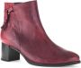 Gabor Rode gladleren enkellaarzen Red Dames - Thumbnail 3