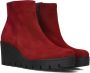 GABOR Enkellaarsjes Dames 780.1 Maat: 42 5 Materiaal: Suède Kleur: Rood - Thumbnail 4