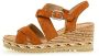Gabor Wig sandalen in velours leer voor dames - Thumbnail 4