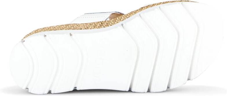 Gabor Rode Suède Band Sandalen White Dames