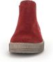 Gabor Rode Velvet Chelsea Boot Red Dames - Thumbnail 4