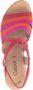 Gabor Rode Roze Oranje Velours Sandalen Multicolor Dames - Thumbnail 5