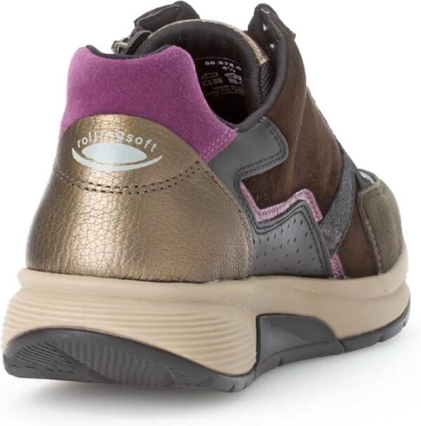 Gabor Rollende sneaker Zwart mix Multicolor Dames