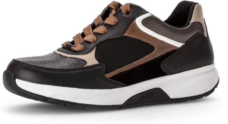 Gabor Rollende sneaker voor vrouwen zwart Multicolor Dames