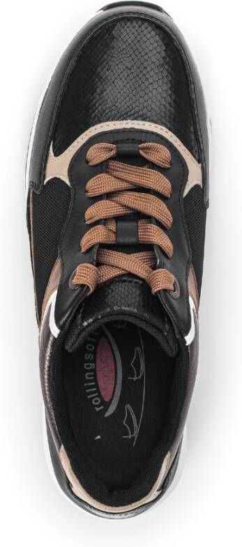 Gabor Rollende sneaker voor vrouwen zwart Multicolor Dames