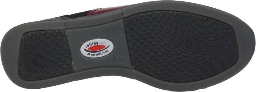 Gabor Rollende Sneaker Zwart Rood