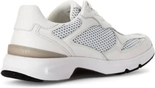 Gabor Rolling Soft Sneaker Wit Zilver