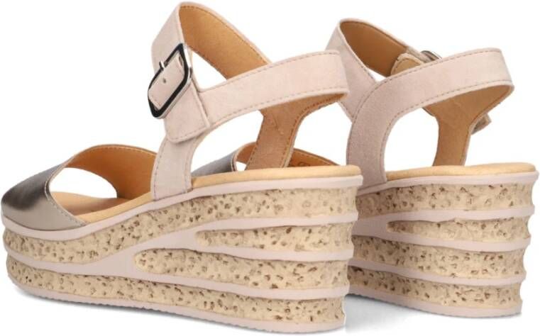 Gabor Roségouden Sleehak Sandalen