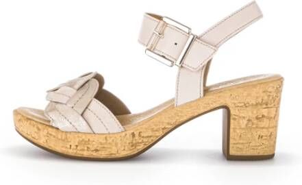 Gabor Roze Leren Sandalen Pink Dames