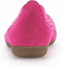 Gabor Roze Suède Ballet Flats Pink Dames