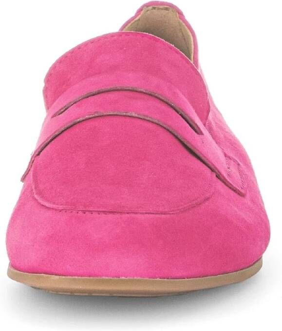 Gabor Roze suède leren mocassins Pink Dames