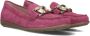 Gabor Roze Suède Loafers met Gouden Detail Pink Dames - Thumbnail 8