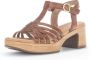 Gabor Lichtgewicht Hoge Hak Sandalen Brown Dames - Thumbnail 22