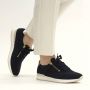Gabor Blauwe Leren Sneaker met Uitneembaar Voetbed en Ritssluiting Blue Dames - Thumbnail 14
