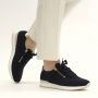 Gabor Blauwe Leren Sneaker met Uitneembaar Voetbed en Ritssluiting Blue Dames - Thumbnail 12