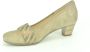 Gabor Taupe Suède + Bronzen Pump 4cm Beige Dames - Thumbnail 3