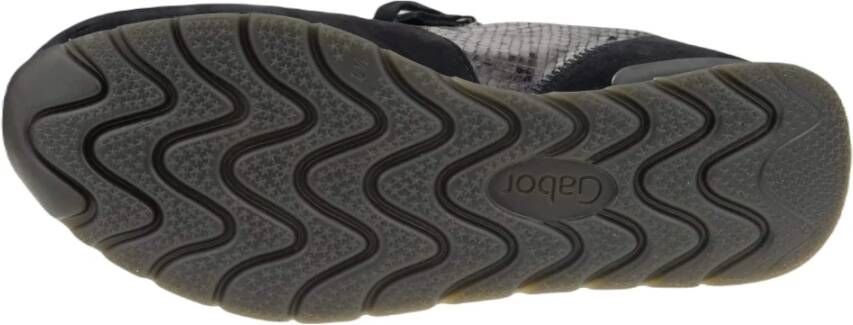 Gabor Trendy Leren Python Print Sneaker