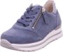 Gabor Blauwe Suède Sportieve Geperforeerde Sneakers Blue Dames - Thumbnail 6
