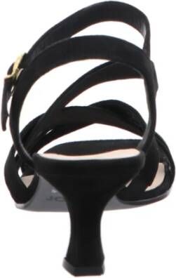 Gabor Velours Sandaal met Trichterabsatz Black Dames