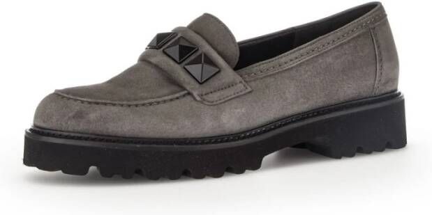Gabor Velours Slipper Gray Dames