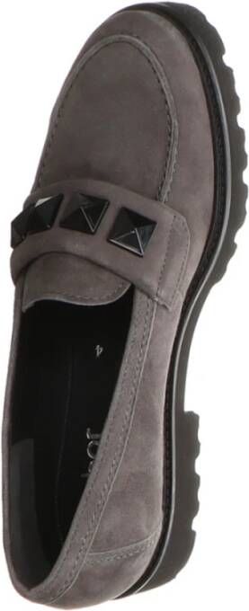 Gabor Velours Slipper Gray Dames