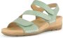 Gabor Verstelbare Velcro Strap Dames Sandaal Groen Green Dames - Thumbnail 3