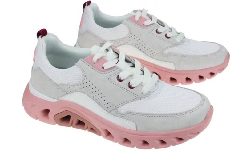 Gabor Walking Sneaker Pink White Multicolor Dames