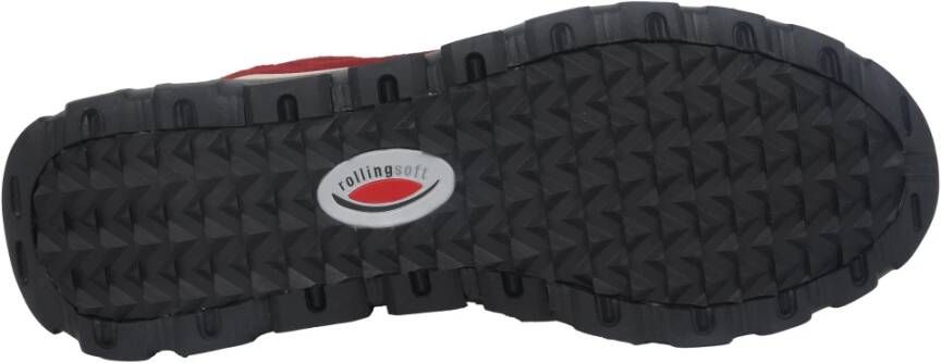 Gabor Waterdichte Rode Rollende Sneaker voor Vrouwen