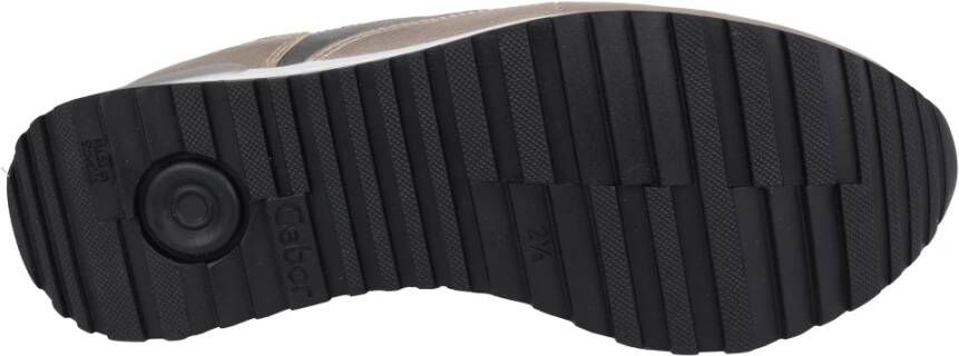 Gabor Wijde pasvorm vetersneaker Zilver mix Multicolor Dames
