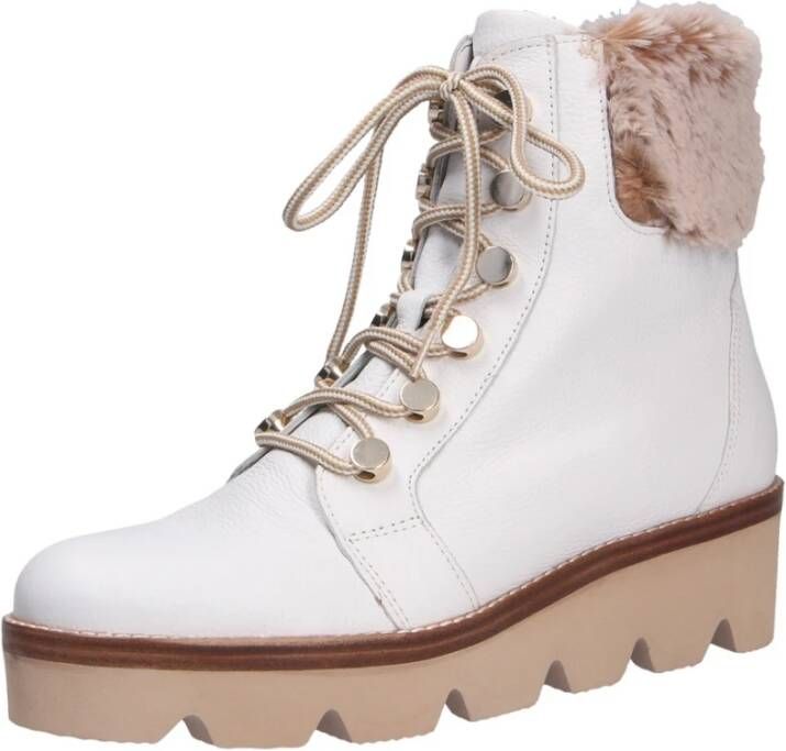 Gabor Winterwitte veterschoenen voor dames