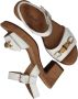 Gabor Wit leren sandalette met houten kraal White Dames - Thumbnail 2