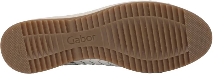 Gabor Witte Ballerina Schoenen met Uitneembaar Voetbed