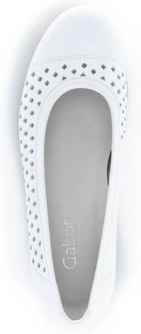 Gabor Witte Casual Veterschoenen White Dames