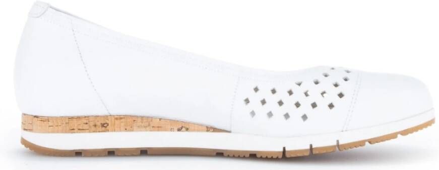 Gabor Witte Casual Veterschoenen White Dames