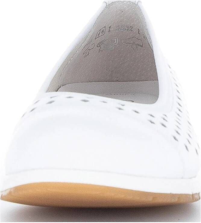 Gabor Witte Casual Veterschoenen White Dames
