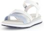Gabor Witte damessandaal met klittenbandsluiting Multicolor Dames - Thumbnail 4