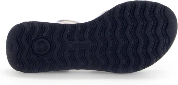 Gabor Witte damessandaal met klittenbandsluiting Multicolor Dames