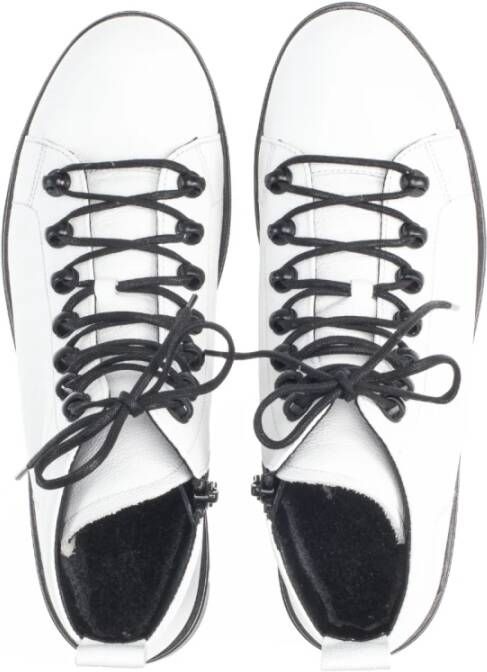 Gabor Witte leren hoge sneakers White Dames
