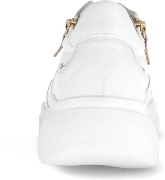 Gabor Witte Leren Sneakers Klassieke Herinterpretatie White Dames